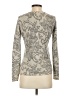 J. McLaughlin 100% Cashmere Paisley Silver Cashmere Pullover Sweater Size XS - photo 2