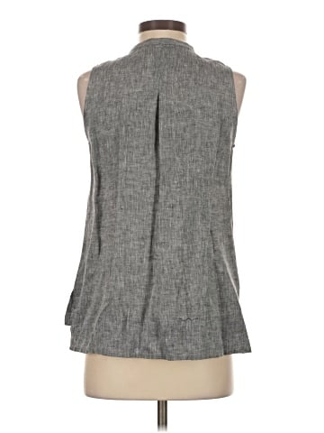 Sara Campbell Sleeveless Button-Down Shirt (view 2)