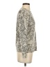 J. McLaughlin 100% Cashmere Paisley Silver Cashmere Pullover Sweater Size XS - photo 4