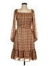 Taylor Plaid Brown Casual Dress Size 12 - photo 1