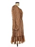 Taylor Plaid Brown Casual Dress Size 12 - photo 4