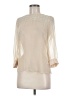 Topshop 100% Polyester Ivory 3/4 Sleeve Blouse Size 6 - photo 2