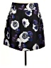 J.Crew 100% Polyester Print Purple Casual Skirt Size 8 - photo 1