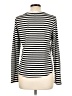 Eva Longoria Stripes Black Long Sleeve Top Size L - photo 2