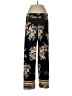Roz & Ali Floral Black Casual Pants Size L - photo 1