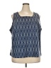 Monroe and Main Blue Sleeveless Blouse Size 3X - photo 1