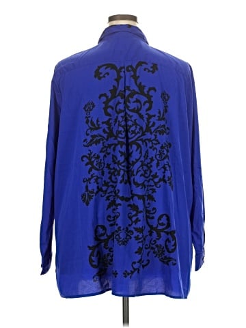 Roaman's 3/4 Sleeve Blouse (view 2)