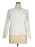 L.L.Bean 100% Supima Cotton Ivory Long Sleeve Blouse Size XL REG - photo 1