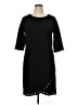ILE New York Solid Black Casual Dress Size 14 - photo 1