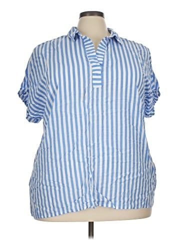 Jane and Delancey Short Sleeve Button-Down Shirt (view 1)