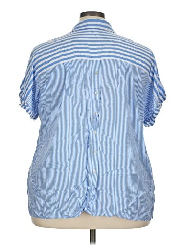 Jane and Delancey Short Sleeve Button-Down Shirt (view 2)