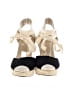 Wild Diva Color Block Ivory Wedges Size 6 - photo 2