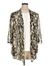 JM Collection 100% Polyester Animal Print Tan Kimono Size XL (petite) - photo 1