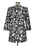Kasper 100% Polyester Print Silver Coat Size 6 - photo 2