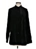 Eileen Fisher Black Long Sleeve Button-Down Shirt Size S - photo 1