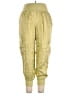 Cinq à Sept 100% Cupro Yellow Cargo Pants Size XL - photo 1