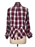 Sam Edelman Plaid Burgundy Long Sleeve Button-Down Shirt Size L - photo 2