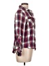 Sam Edelman Plaid Burgundy Long Sleeve Button-Down Shirt Size L - photo 4