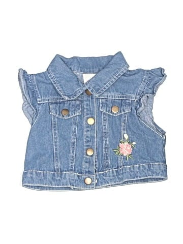 Little Lass Denim Vest (view 1)