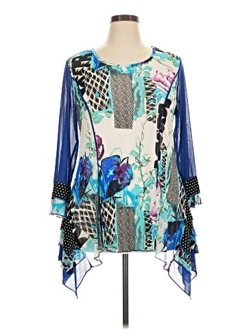 Mirror Image 3/4 Sleeve Blouse (view 1)