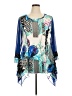Mirror Image Blue 3/4 Sleeve Blouse Size XL - photo 1