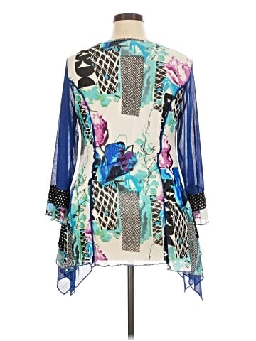 Mirror Image 3/4 Sleeve Blouse (view 2)