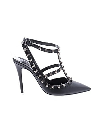 Valentino Garavani Leather Rockstud Pumps (view 1)