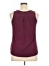 Fortune + Ivy 100% Polyester Burgundy Sleeveless Blouse Size XL - photo 2