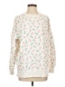 colsie Print White Pullover Sweater Size M - photo 1