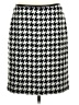 Talbots Houndstooth Gray Casual Skirt Size 8 Petite - photo 1