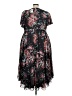 Torrid Floral Black Cocktail Dress Size 3X Plus (3) - photo 2