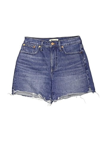 Madewell The Perfect Vintage Mid-Length Jean Short in Drummond Wash: Side-Slit Edition (view 1)