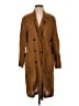 Zara 100% Linen Brown Trenchcoat Size S - photo 1