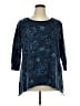 Cozy Casuals Blue 3/4 Sleeve Top Size XL - photo 1