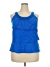 Faded Glory Blue Sleeveless Blouse Size 2X - photo 1