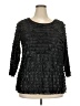 Notations Black 3/4 Sleeve Blouse Size 2X - photo 1