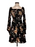 Xhilaration Floral Black Casual Dress Size S - photo 1