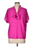 Cherish Pink Short Sleeve Blouse Size L (estimated) - photo 1