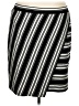 Monroe and Main Stripes Black Casual Skirt Size 3X - photo 1