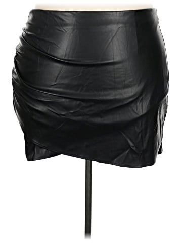 Cider Faux Leather Skirt (view 1)