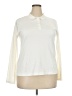 Lands' End 100% Pima Cotton Ivory Long Sleeve Top Size 18 - photo 1