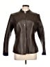 Armani Collezioni 100% Leather Solid Brown Leather Jacket Size 12 - photo 1