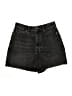 Zara Black Denim Shorts Size 6 - photo 1