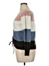 Full Circle Trends With Love 100% Acrylic Color Block Blue Pullover Sweater Size 1X - photo 2
