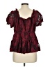 Torrid Burgundy Short Sleeve Blouse Size Lg Plus (0) - photo 2