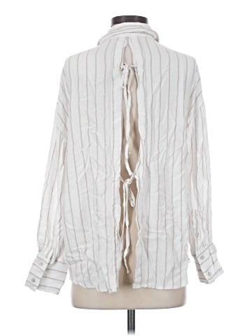 American Eagle Outfitters Long Sleeve Button-Down Shirt (view 2)