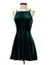 Speechless Solid Teal Cocktail Dress Size S - photo 1