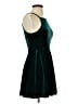 Speechless Solid Teal Cocktail Dress Size S - photo 4