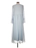 Shein 100% Polyester Blue Casual Dress Size L - photo 2