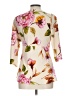 Kiyonna Floral Ivory 3/4 Sleeve Blouse Size 10 - 12 Plus - photo 2